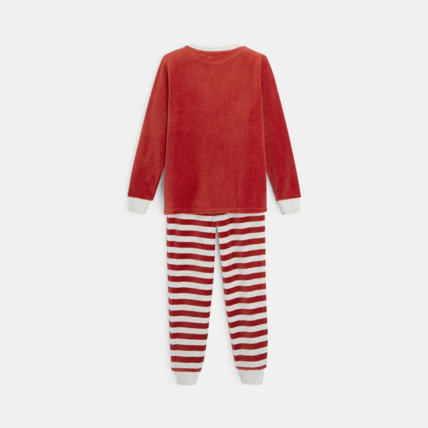 Avis Pyjama 2 pièces en velours motif dinosaures orange garçon OKAIDI 4