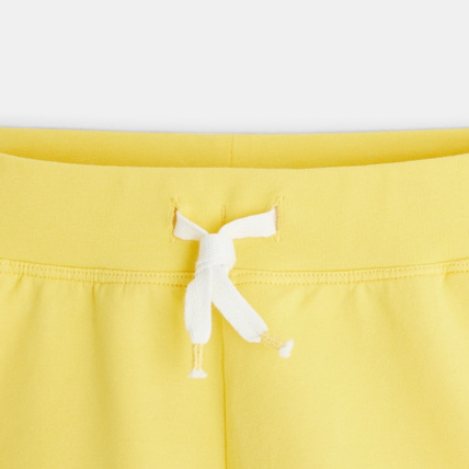 Avis Short uni en jersey doux jaune fille OKAIDI 2