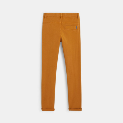 Avis Pantalon chino en twill de coton uni beige garçon OKAIDI 4