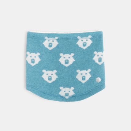 Avis Snood en tricot motif renard bleu garçon OKAIDI 1