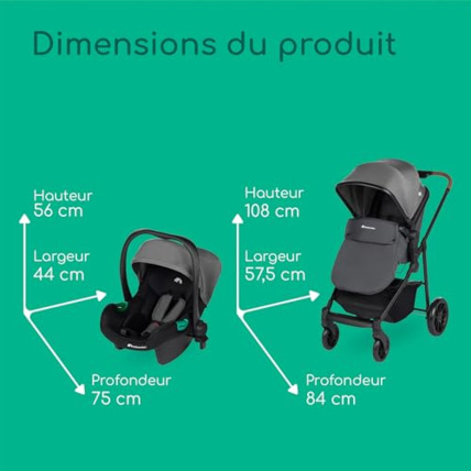 Avis Haze Trio poussette, siège-auto bébé i-Size Bebeconfort 8