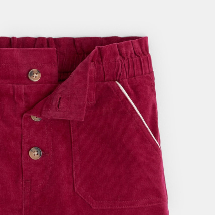Avis Jupe triangle en velours fin violette fille OKAIDI 2