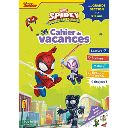 Avis Spidey et ses amis extraordinaires - Cahier de vacances 2023, de la Grande section au CP Hachette Éducation 1