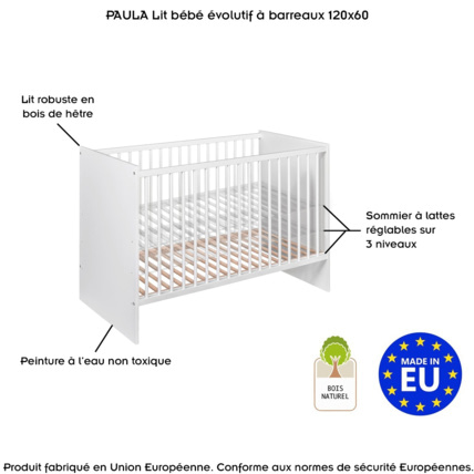 Avis Lit bébé évolutif Paula Mon Mobilier Design 2