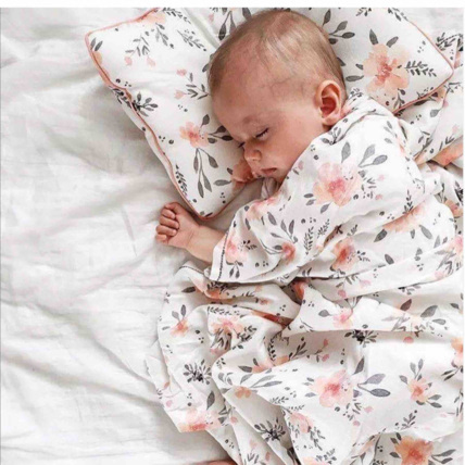Avis Maxi lange couverture  à pompons en bambou, Corail Sevira Kids 3