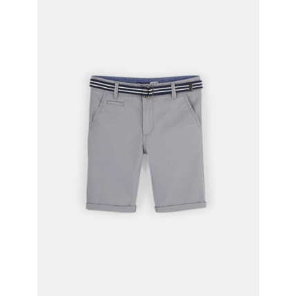 Avis Bermuda slim en toile gris garçon OKAIDI 1