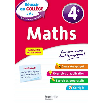 Avis Réussir au collège - Maths 4e Hachette Éducation 1