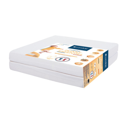 Avis Matelas bébé pliant 2 parties Essentiel - 60x120cm CANDIDE 1