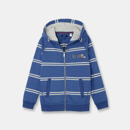 Avis Sweat-shirt à capuche bleu garçon OKAIDI 1