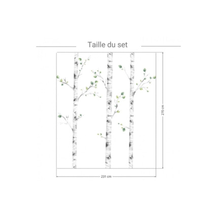 Avis Stickers arbres oiseaux et faon Mon Lit Cabane 6
