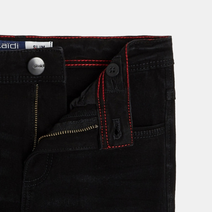 Avis Jean slim bi-stretch noir garçon OKAIDI 3