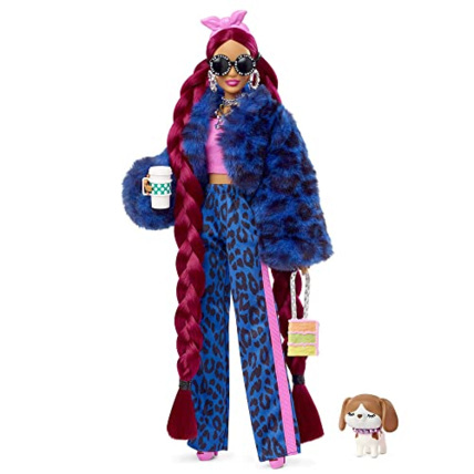 Avis Barbie Extra - Poupée et accessoires - Pantalon et veste en fausse fourrure BARBIE 1