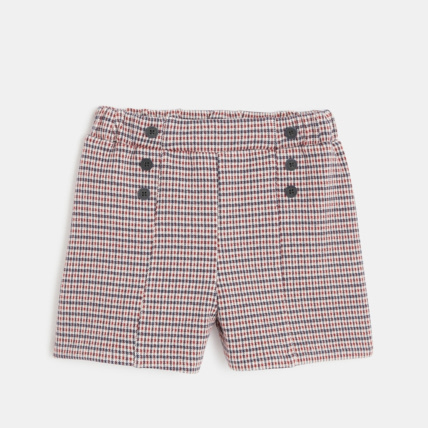 Short a carreaux pied de poule rouge fille OKAIDI Comparateur Avis Prix