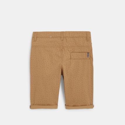 Avis Bermuda slim à petits motifs blanc garçon OKAIDI 3