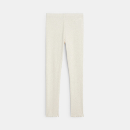 Avis Leggings unis en jersey doux beige fille OKAIDI 2