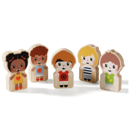 Avis Figurine bois maxi lot 5 figurines en bois enfants n°1 Wesco 1