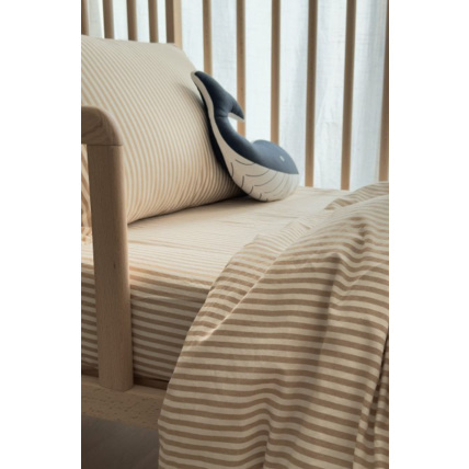 Avis Drap housse bébé Percale de Coton Bio rayé KADOLIS 1