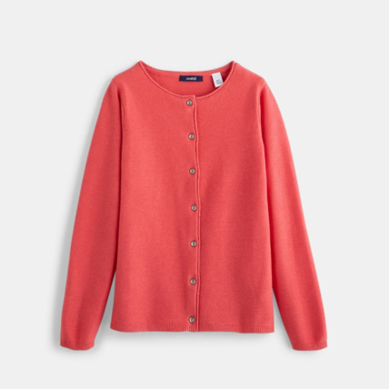 Avis Gilet boutonné rose fille OKAIDI 1