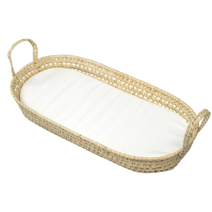 Avis Matelas à langer et panier en fibres naturelles Sevira Kids 1
