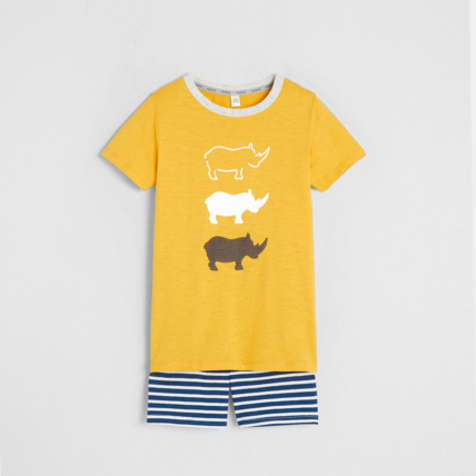 Avis Pyjama short 2 pièces Rhinocéros jaune garçon OKAIDI 1