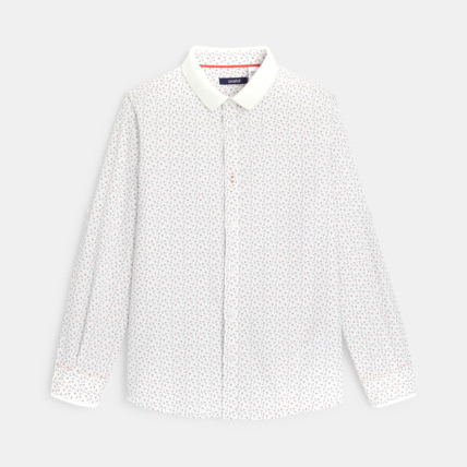 Avis Chemise col polo imprimé palmiers blanche garçon OKAIDI 2