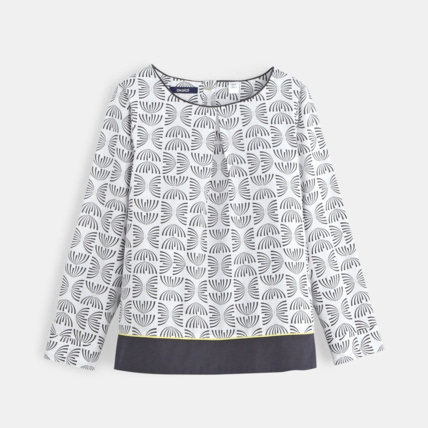 Avis Blouse imprimée grise fille OKAIDI 1