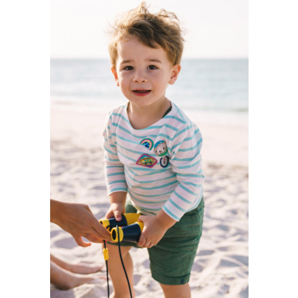 Avis Marinière avec écussons Armor-lux X Les Mini Mondes - Milk/Mykonos ARMOR-LUX 2