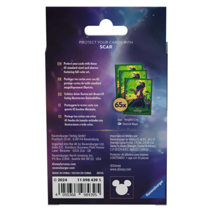 Avis Disney Lorcana S6 - Protège-cartes Scar - de 8 ans RAVENSBURGER 2