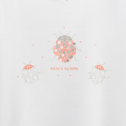 Avis T-shirt à sequins rouge fille OKAIDI 3