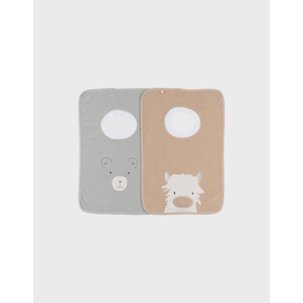 Avis Lot de 2 bavoirs éponge Funny Fluffy, Orso et Lily NOUKIE'S 1