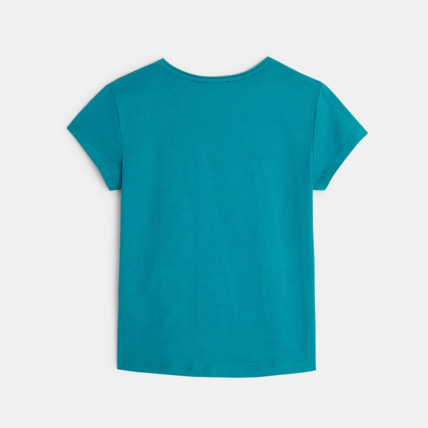 Avis T-shirt manches courtes à motif Libellule vert fille OKAIDI 4