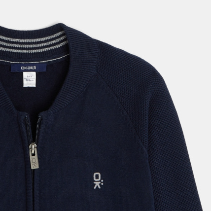 Avis Gilet zippé bleu garçon OKAIDI 2