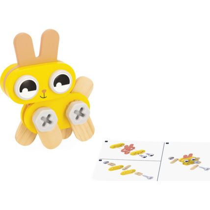 Avis Jeu de construction en bois Petits animaux Brico'kids JANOD 1