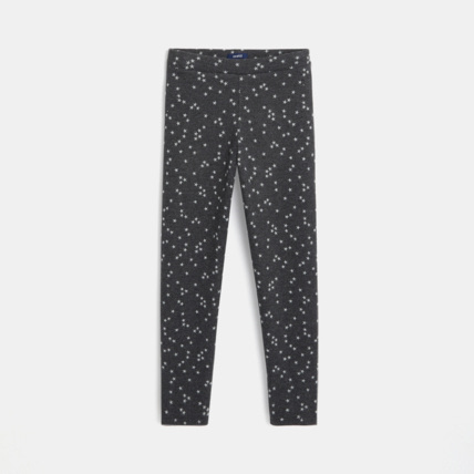 Avis Legging chaud imprimé étoiles gris fille OKAIDI 1