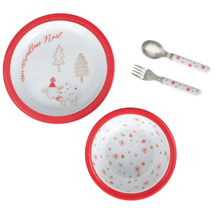 Avis Set repas Hiver Magique en mélamine - 3 pièces Prémaman 1