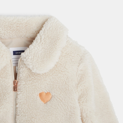 Avis Blouson en fausse fourrure beige fille OKAIDI 3