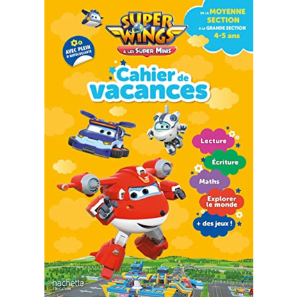 Avis Super Wings - Cahier de vacances 2023, de la Moyenne section à la Grande section Hachette Éducation 1