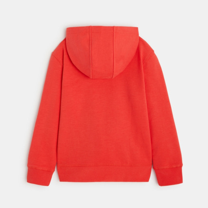Avis Sweat-shirt uni à capuche rouge garçon OKAIDI 4
