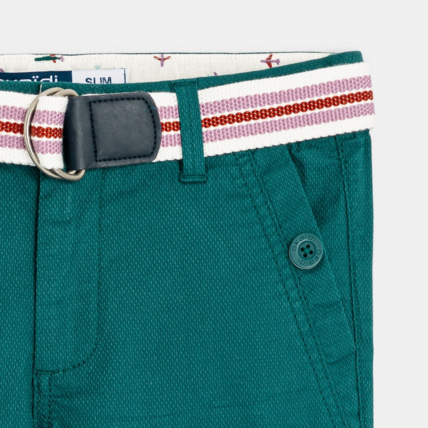 Avis Bermuda slim maille fantaisie vert garçon OKAIDI 2
