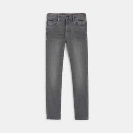 Avis Jean skinny en denim ultra-résistant gris garçon OKAIDI 1