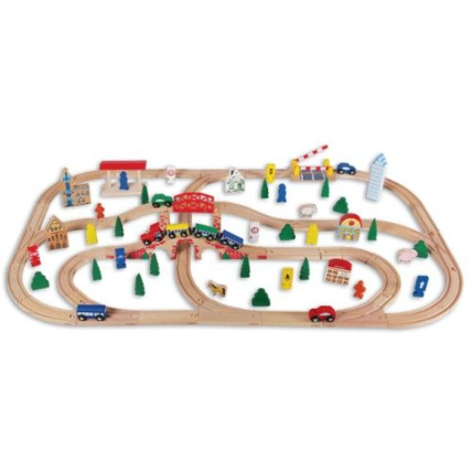 Avis Chemin de fer en bois BEEBOO TRAIN 100 pièces BEEBOO 1