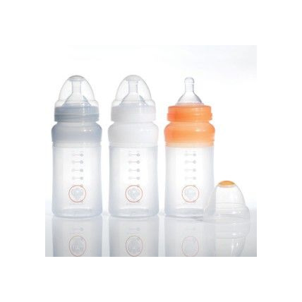 Avis Biberon en silicone 210 ml (x3) PRINCE LIONHEART 1
