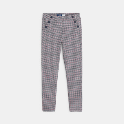 Avis Jegging pied de poule blanc fille OKAIDI 1
