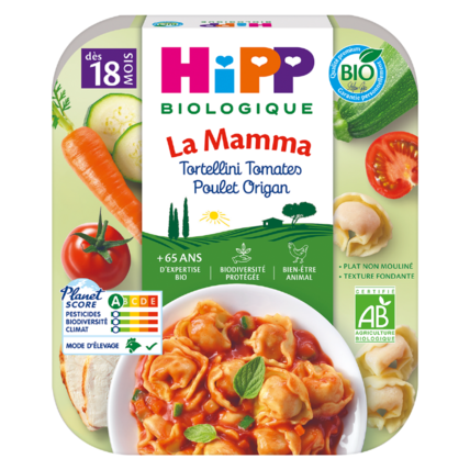 Avis Tortellini Tomates Poulet Origan Bio HIPP 1