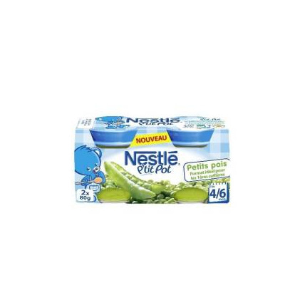 Avis P'tit pot Petits pois 2x80g NESTLÉ 1