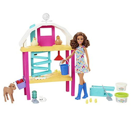 Avis Coffret Barbie à la ferme, poupée brune BARBIE 1
