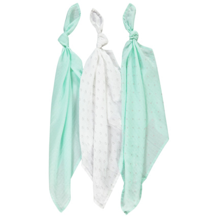 Avis Lot de 3 langes en gaze de coton à motifs fantaisie Prémaman 2