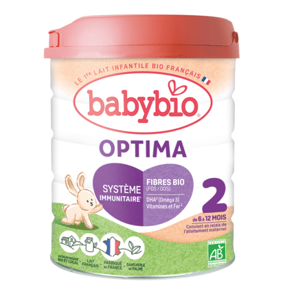 Avis Lait Optima 2ème âge 6-12 mois - avec fibres Babybio 1