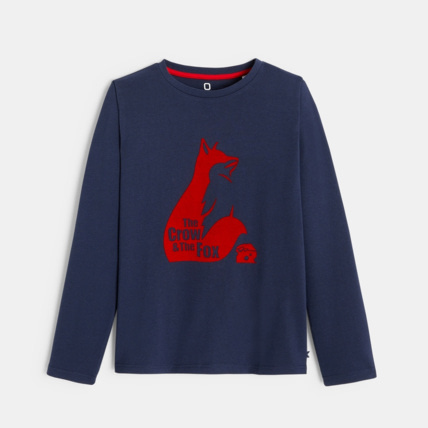 Avis T-shirt manches longues thème fables bleu garçon OKAIDI 1