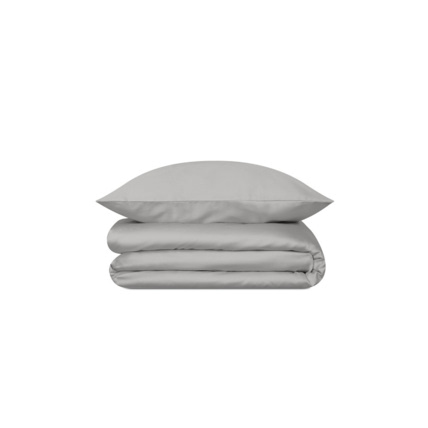 Avis Housse de couette en satin de coton - Gris Nuage Mon Lit Cabane 1